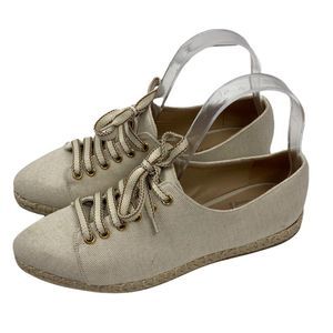 M. Gemi Canvas Espadrille Lace Ups sneakers size 8